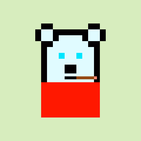 Pixel Bear #52036