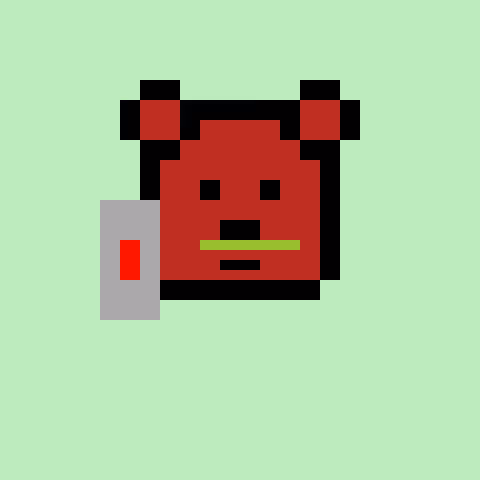 Pixel Bear #7640