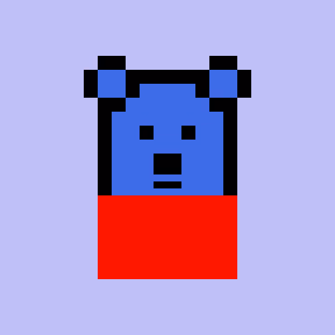 Pixel Bear #80422