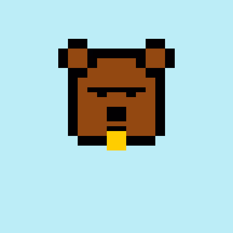 Pixel Bear #66702