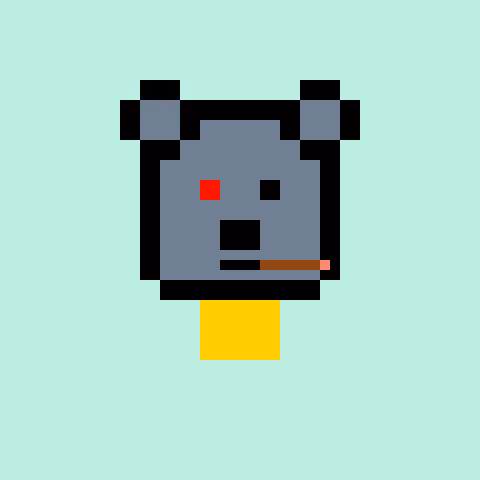 Pixel Bear #52539