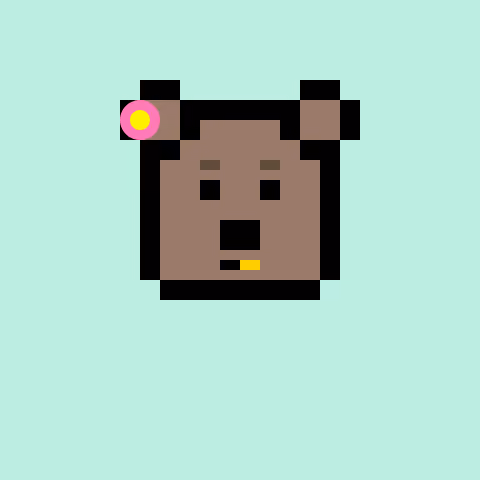 Pixel Bear #62142
