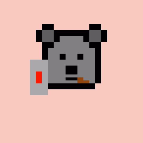 Pixel Bear #49587
