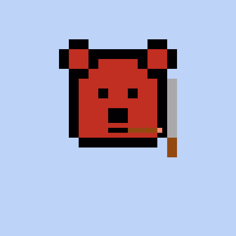 Pixel Bear #66957