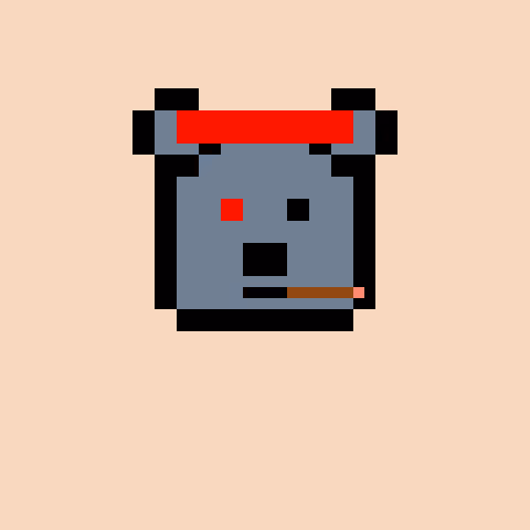 Pixel Bear #67805