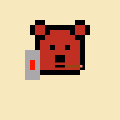 Pixel Bear #10424