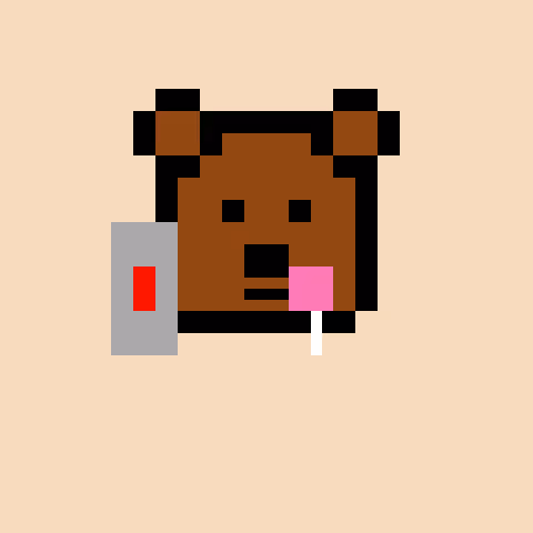 Pixel Bear #25952