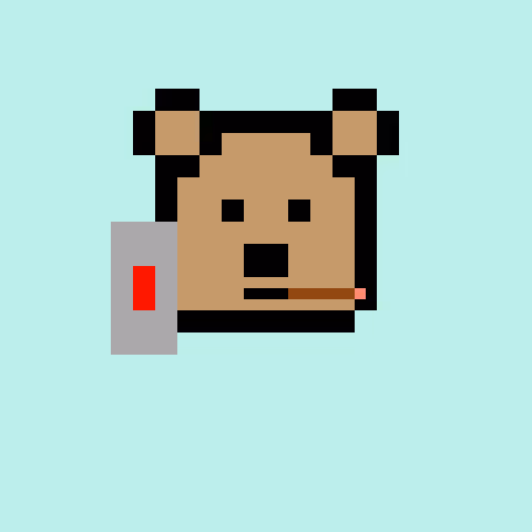Pixel Bear #24906