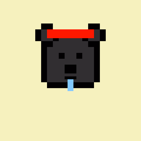 Pixel Bear #76429