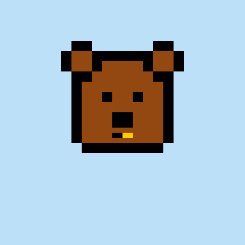 Pixel Bear #75299