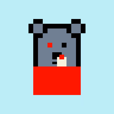 Pixel Bear #37235