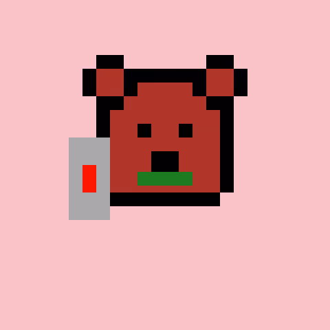 Pixel Bear #24235
