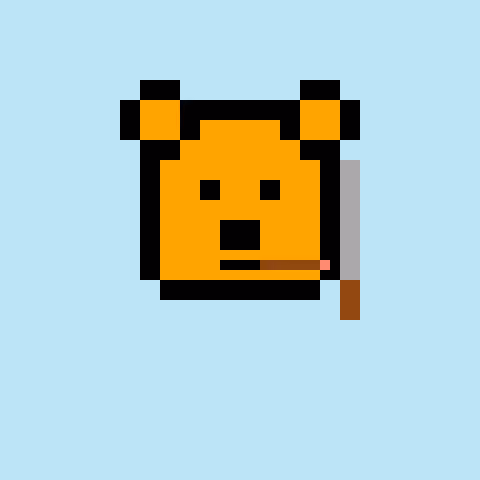 Pixel Bear #24387