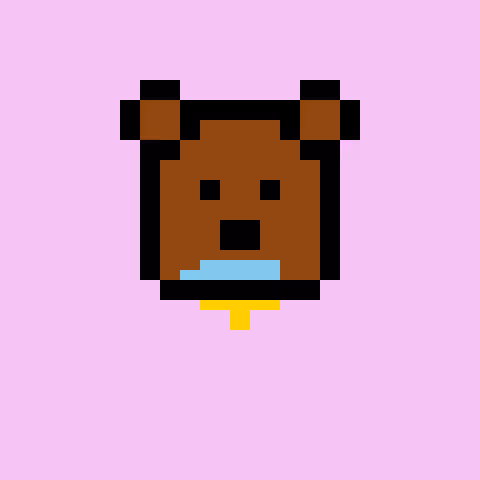 Pixel Bear #43740