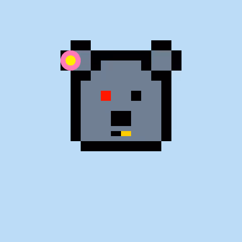 Pixel Bear #52694