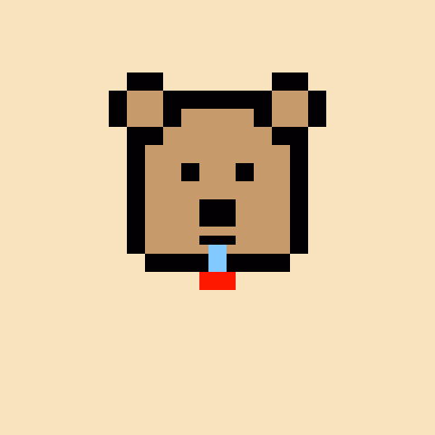 Pixel Bear #58741