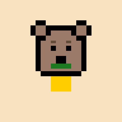 Pixel Bear #77678