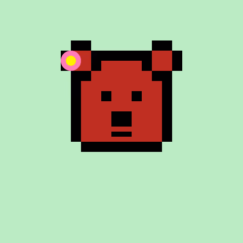 Pixel Bear #63274
