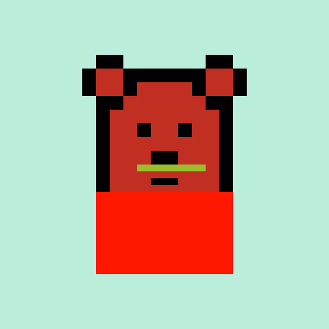 Pixel Bear #32532