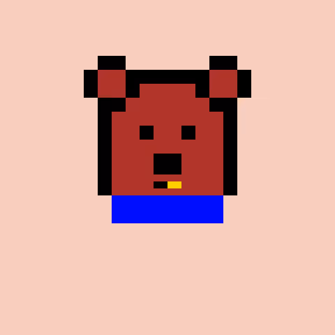 Pixel Bear #53382