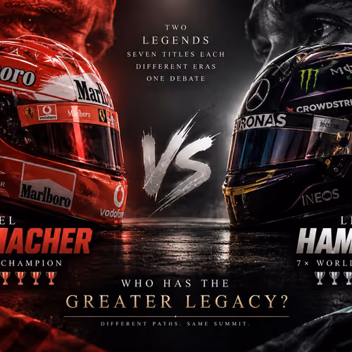 Michael Schumacher has a greater Formula 1 legacy than Lewis Hamilton.