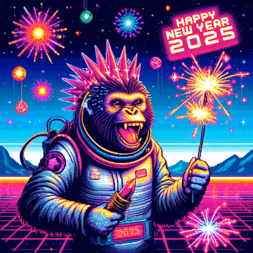 New Year Ape Celebration