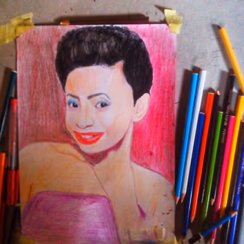 Drawing a portrait #15