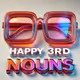 happy 3rd born day, NOUNS. keep going! ⌐◨-◨ #8727