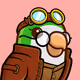 Birb NFT #1399 Steampunk Brown