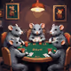 Rats playing Poker 3