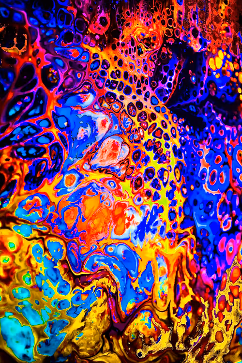 Erupting Golden Flame