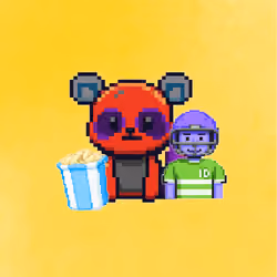 Pixel Squirrel Football #391