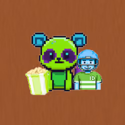 Pixel Squirrel Football #375