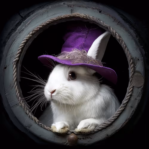 A Degen White Rabbit