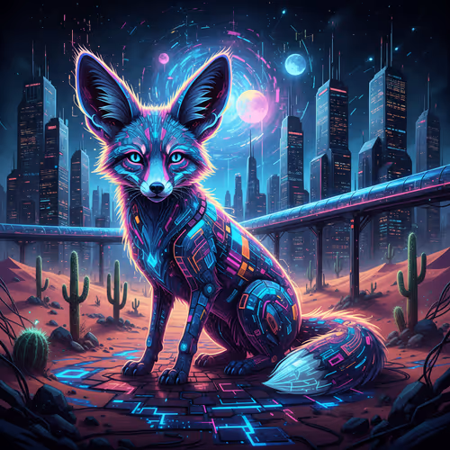 Neon Desert Foxes のロゴ