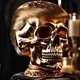 Trump Skull Gold