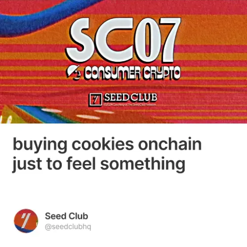 Buying Cookies Onchain Just To Feel Something