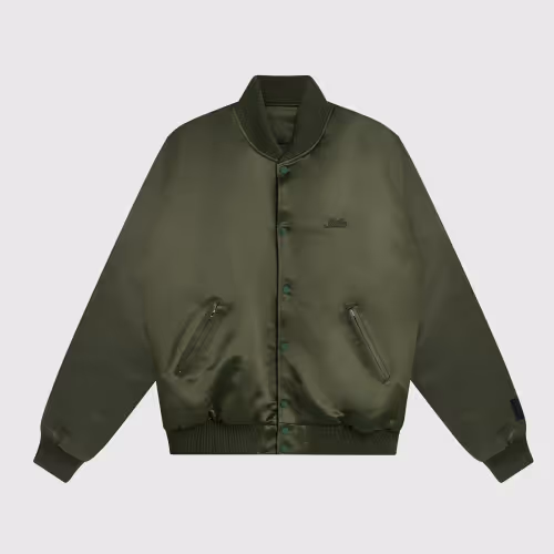 9DCC PREMIUM SATIN BOMBER IN SAGE #18