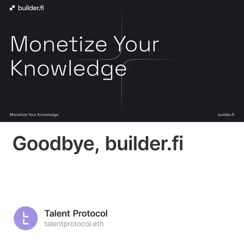 Goodbye Builder Fi
