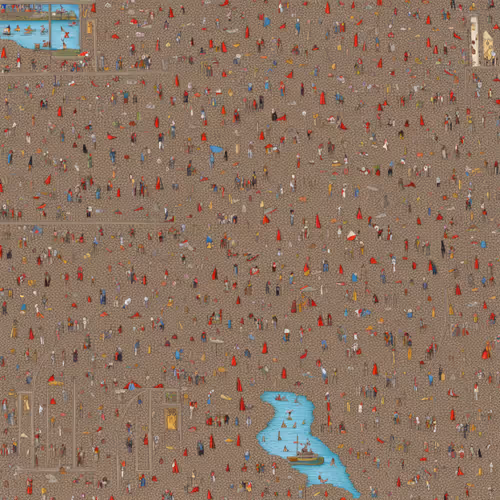 Crowd on the beach#1504