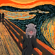 The Scream Moo Deng