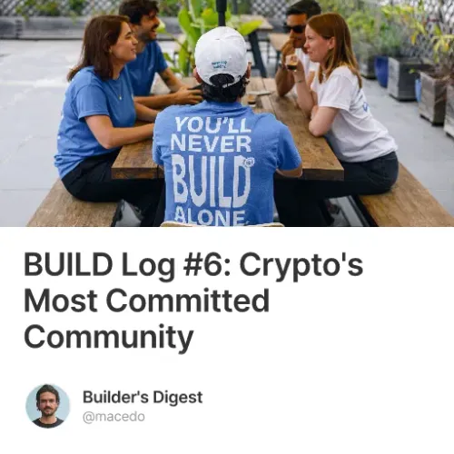 Build Log 6 Crypto S Most Committed Community
