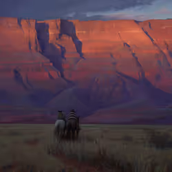 Riders Under Vermilion Cliffs
