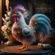 Fabergé style Easter rooster