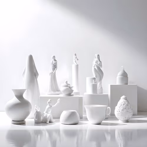 array of white
