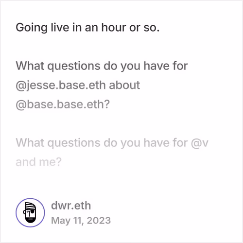 DWR Cast #0666bb17 - Posted at 05/11/23 03:49 PM