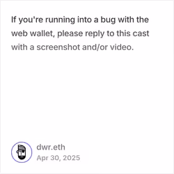DWR Cast #face66b8 - Posted at 04/30/25 08:17 AM