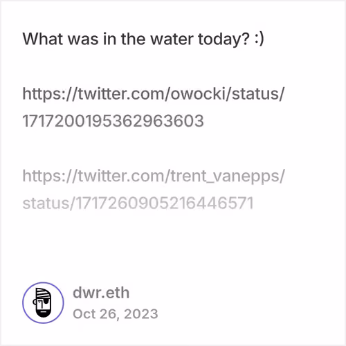 DWR Cast #dd9d36e7 - Posted at 10/25/23 08:31 PM
