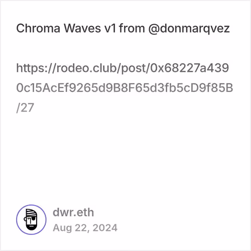 DWR Cast #c5e61c6a - Posted at 08/22/24 04:23 PM