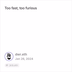 DWR Cast #e3a4c2da - Posted at 01/26/24 11:56 AM